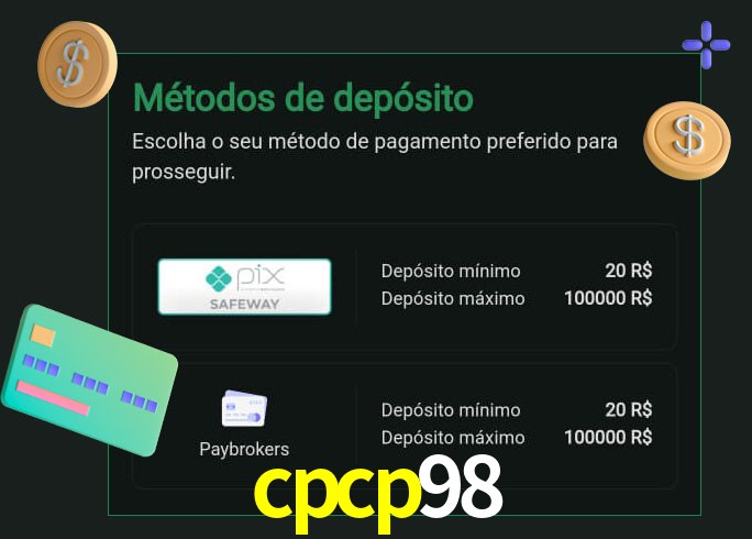 O cassino cpcp98 oferece uma grande variedade de métodos de pagamento