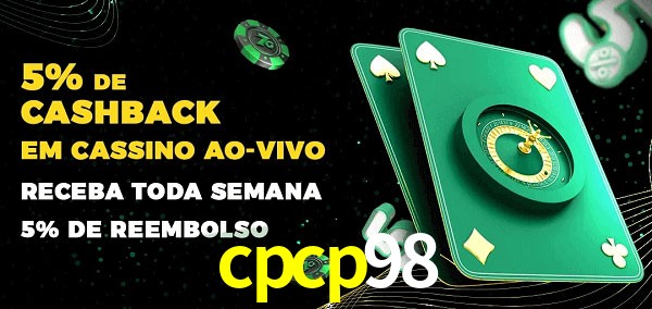 Promoções do cassino ao Vivo cpcp98